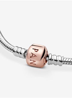 PANDORA Pandora Moments Marvel Logo Clasp Snake Chain Bracelet for Women 580702  - Image 4