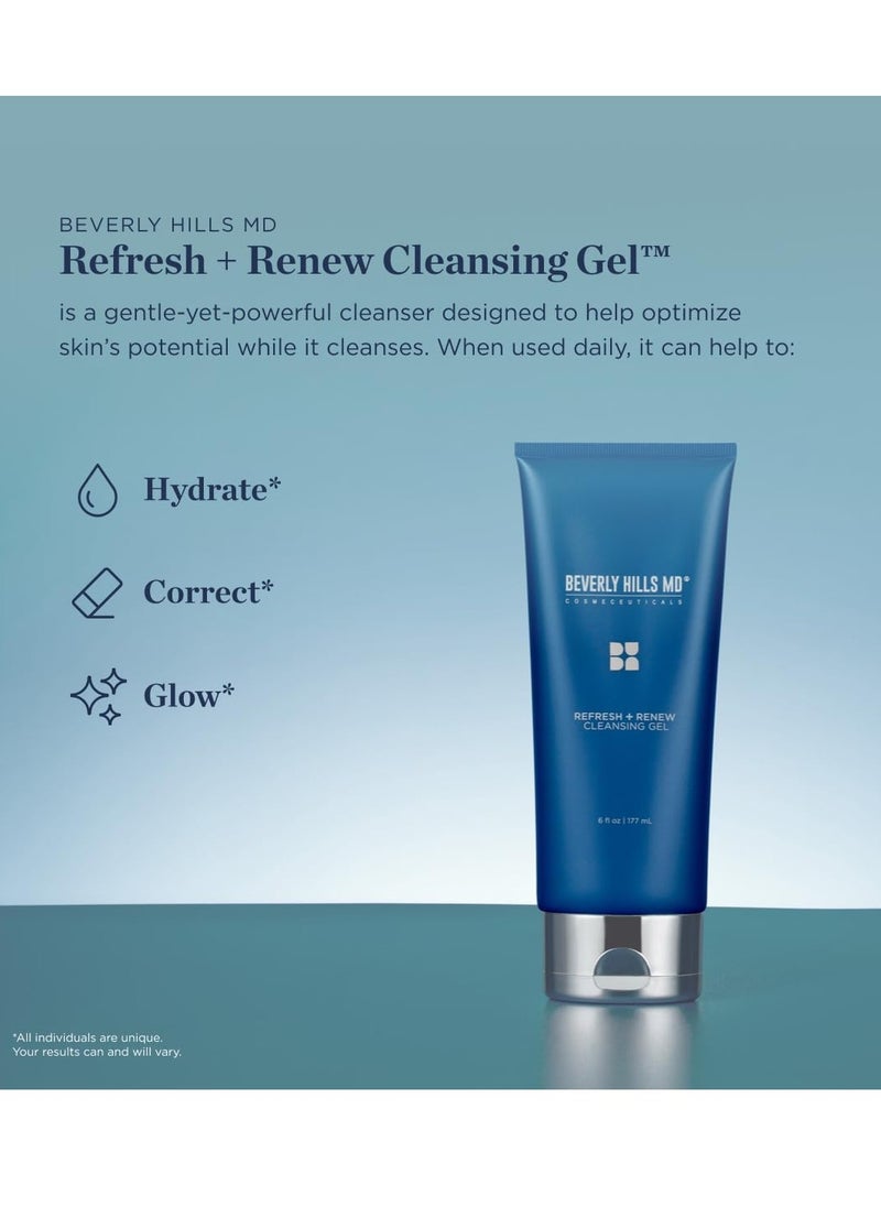 Beverly Hills MD Refresh + Renew Cleansing Gel - Facial Cleanser for Hydrating and Brightening Appearance of Aging Skin - Exfoliation Formula for Skin Complex Rejuvination - For a Youthful Glow - pzsku/Z88E822E1523AF99988EEZ/45/_/1740060472/8cdccb6f-755a-463b-a16b-6f7b5797a45b