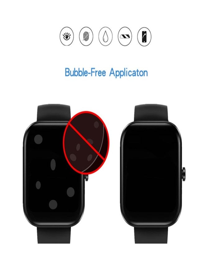 MIHENCE Screen Protector Compatible for TOZO AMOLED S7 Smart Watch, HD Full Coverage TPU Protective Film (6PCS) - Image 4