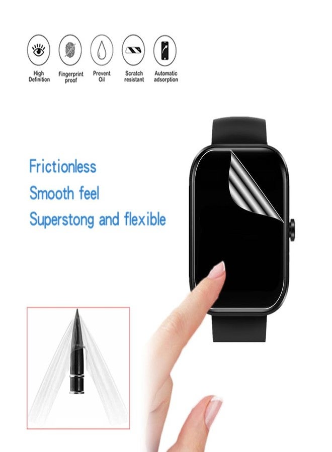 MIHENCE Screen Protector Compatible for TOZO AMOLED S7 Smart Watch, HD Full Coverage TPU Protective Film (6PCS) - Image 5