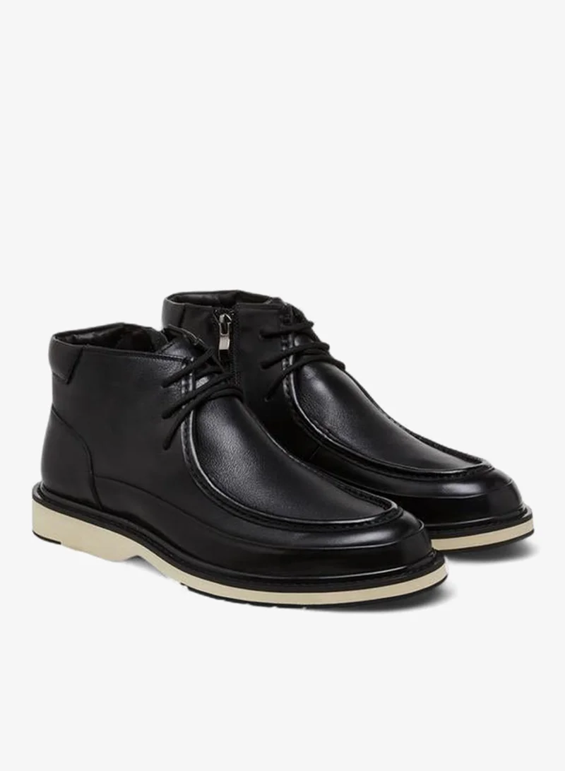DUCHINI BLACK Men's Lace-Up Chukka Boots for Men | Best Price UAE
