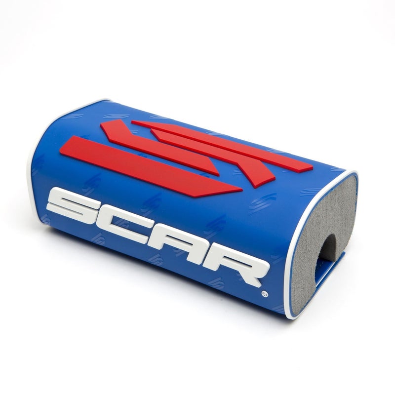 SCAR Square Handlebar bar pad for Dirtbike ATV Motocross Motorcycle Fatbar Dirtbike Enduro Supermoto - Blue - Image 1