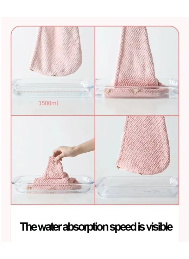 عبوة من 3 قطع من مناشف الشعر المصنوعة من الألياف الدقيقة للنساء، عمامة شعر سريعة الجفاف مضادة للتجعد تناسب جميع تسريحات الشعر، ماصة وخفيفة الوزن - Image 4