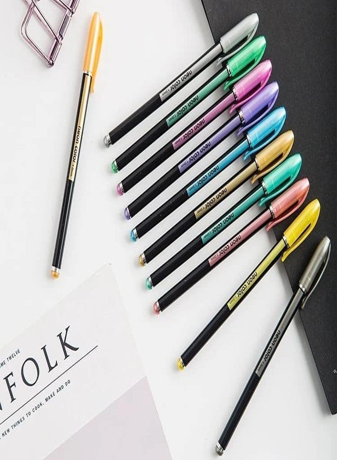 KRAFTMASTERS� 36 Pcs Glitter Gel Pens For School Office Adult Coloring Book Journals Drawing Doodling Art Markers - Image 3