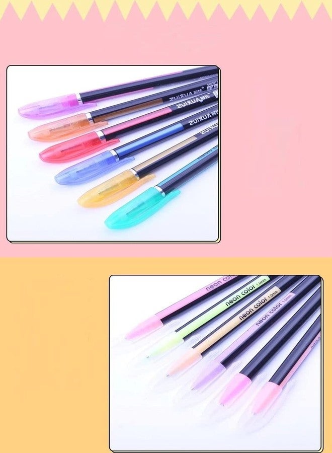 KRAFTMASTERS� 36 Pcs Glitter Gel Pens For School Office Adult Coloring Book Journals Drawing Doodling Art Markers - Image 4