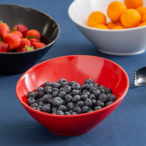 GET B788RSP Angled Cascading Serving Bowl for Salads Rice and Dessert 16 Ounce  8 Red - Image 2