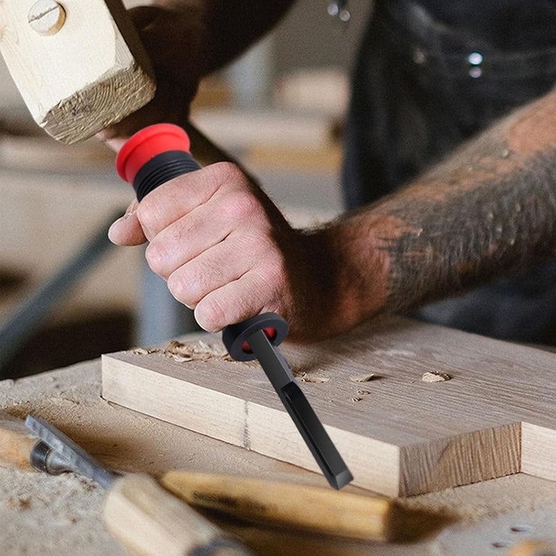 8mm Corner Mortise Chisel 90 Degree Right Angle 2.76 Inch Cutting Depth CRV Steel - Image 4