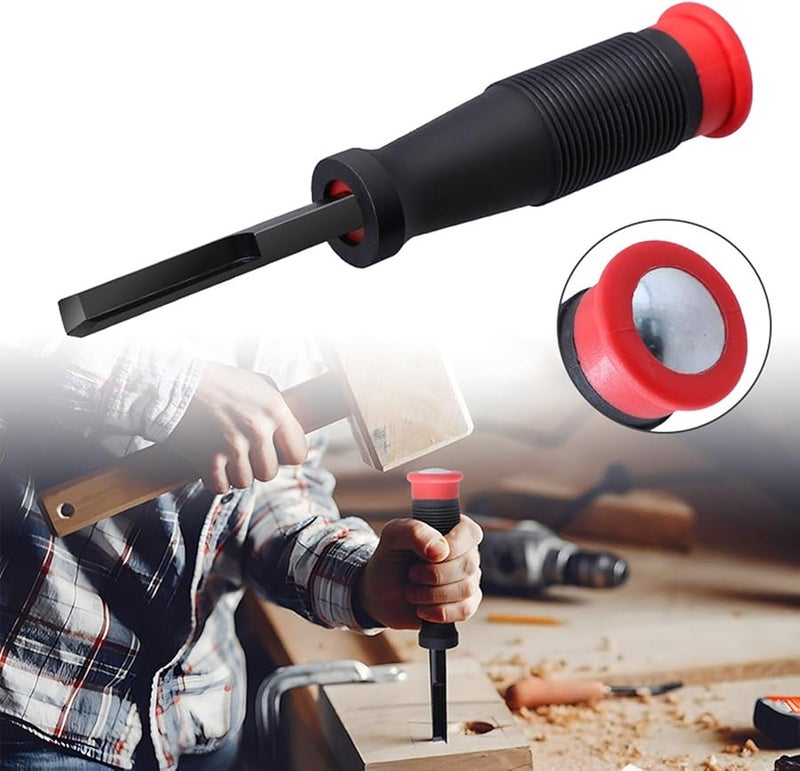 8mm Corner Mortise Chisel 90 Degree Right Angle 2.76 Inch Cutting Depth CRV Steel - Image 5