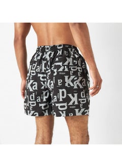 Kappa Kappa All-Over Print Swim Shorts with Drawstring Closure  - Image 4