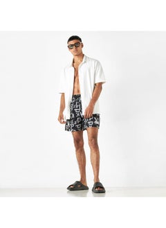 Kappa Kappa All-Over Print Swim Shorts with Drawstring Closure  - Image 2