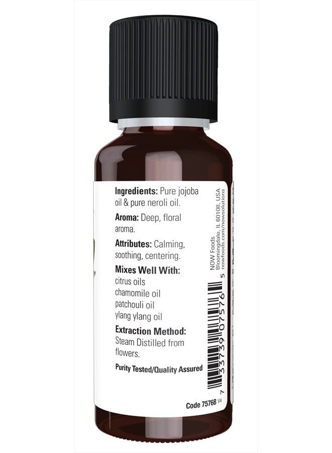 now Essential Oils, Neroli Oil, Deeply Floral Aromatherapy Scent, Steam Distilled, 100% Pure, Vegan, Child Resistant Cap, 1-Ounce  - Image 2
