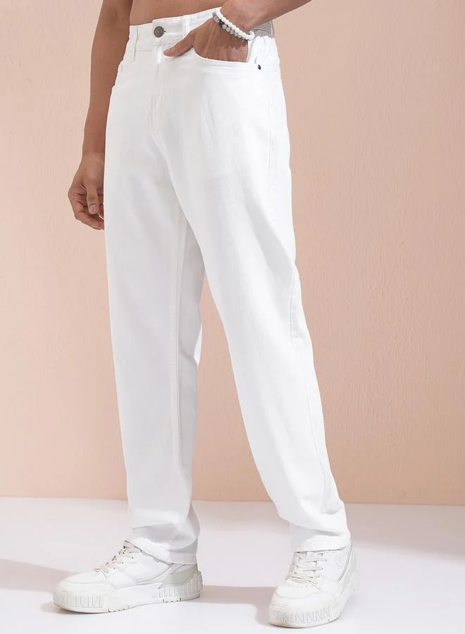 HIGHLANDER Mid-Rise Relaxed Fit Jeans by Styli
