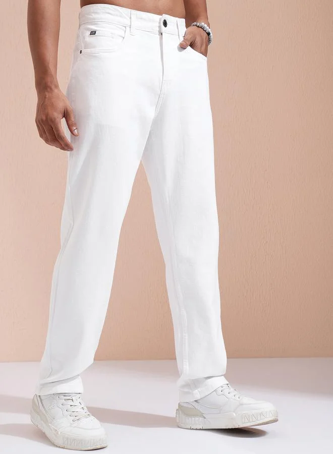 HIGHLANDER Mid-Rise Relaxed Fit Jeans by Styli