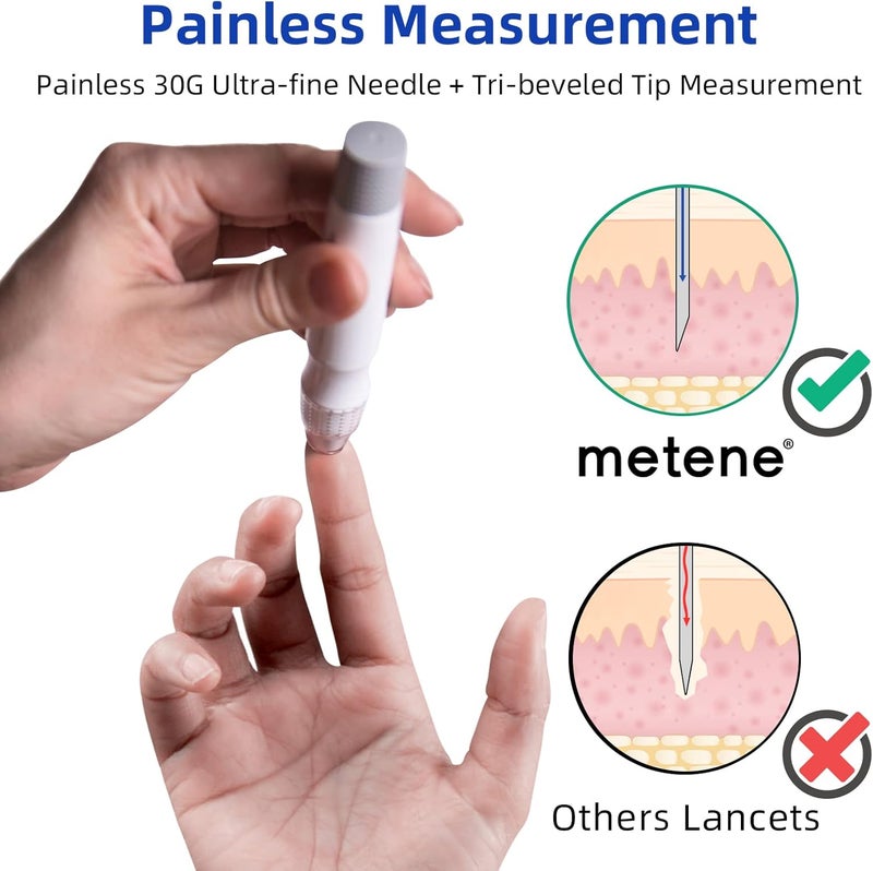 Metene Twist Top Lancets for Lancing Devices 310 Count 30 Gauge Lancets for Blood Sugar Test Diabetic Lancets Blue - Image 4