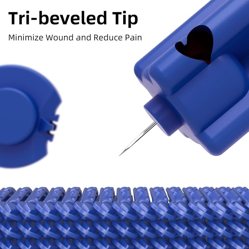 Metene Twist Top Lancets for Lancing Devices 310 Count 30 Gauge Lancets for Blood Sugar Test Diabetic Lancets Blue - Image 5