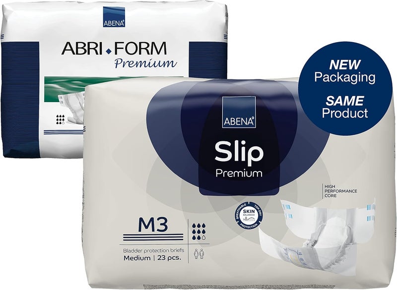 Abena Premium Adult Diapers Abena Slip Disposable Incontinence Briefs Heavy Absorbency Level 3 Medium 46 Count - Image 5