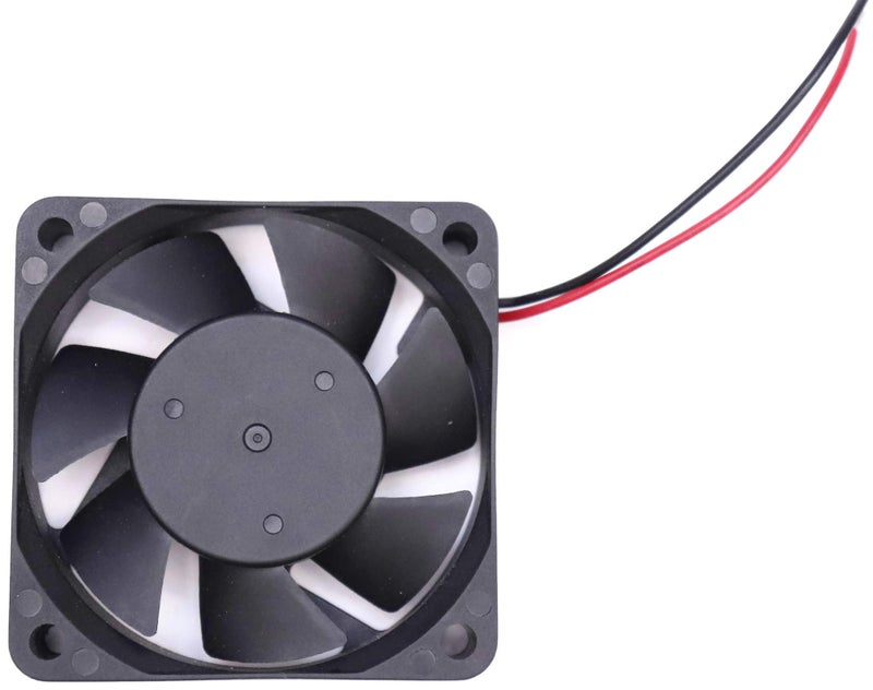 Electronicspices Electronic Spices DC 12V 2.5'' INCH Cooling Fan for PC Case, CPU Cooler Radiator 65x65x15mm (Black) - Image 3