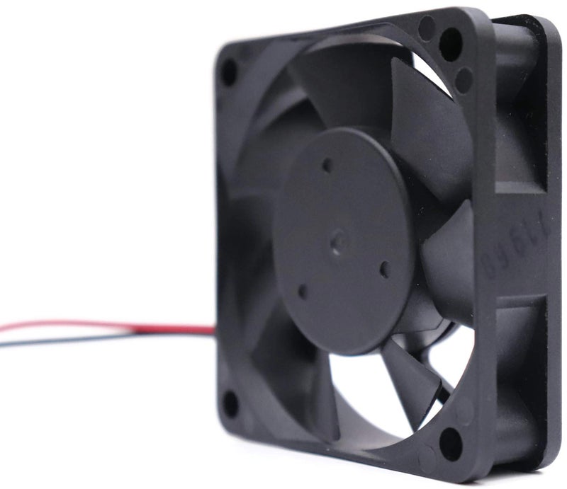 Electronicspices Electronic Spices DC 12V 2.5'' INCH Cooling Fan for PC Case, CPU Cooler Radiator 65x65x15mm (Black) - Image 2