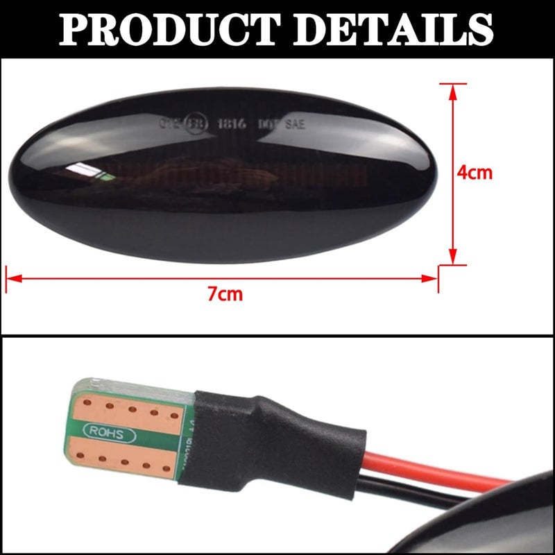 QASULER Flowing Water Flashing Sequential Lamp - Image 2