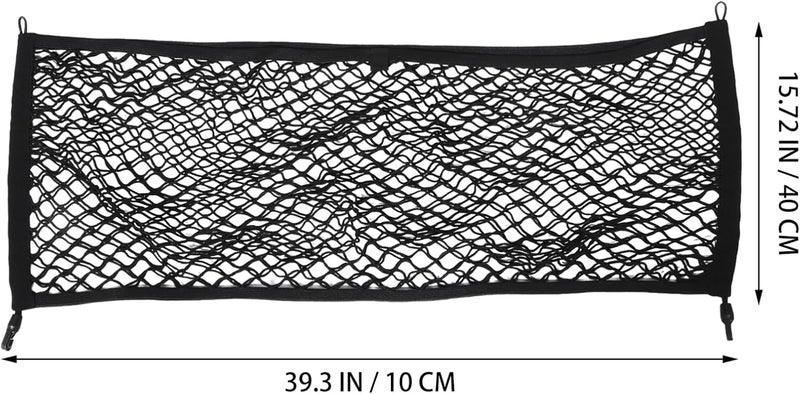 BESTOYARD Adjustable Trunk Mesh Cargo Net Heavy Duty Storage Organizer for SUV and Truck Hooks Universal Car Trunk Storage Solution for Luggage and Cargo - Image 2
