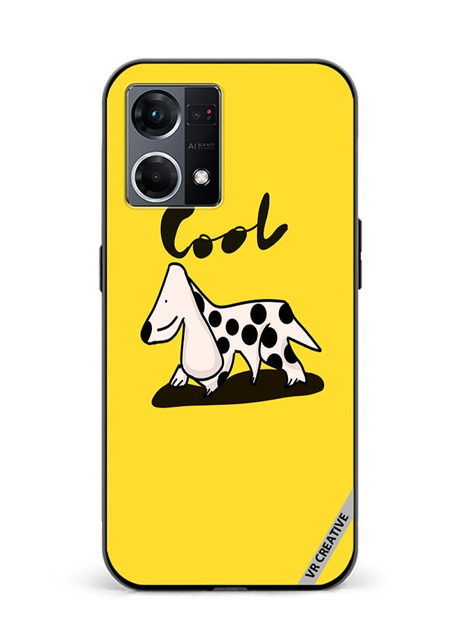 VR CREATIVE Protective Case Cover For Oppo Reno8 4G Cool Dog Design Multicolour - Image 1