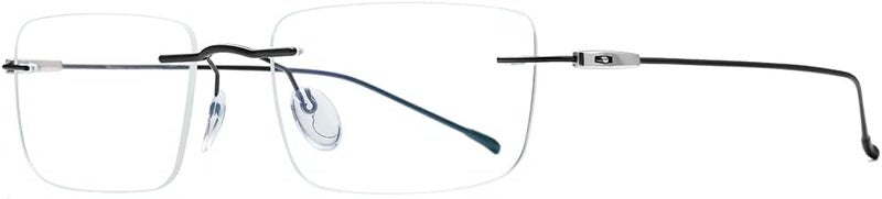 FONEX Titanium Glasses Frame,Rimless Frameless Optical Eyewear Eyeglasses for Men and Women F85634 - Image 5