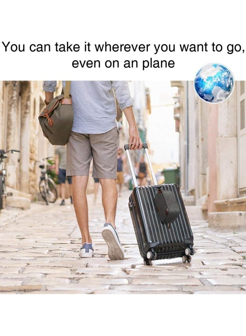 بريمو بلس حقيبة أدوات الزينة للسفر، مجموعة تنظيم السفر للرجال، مجموعة أدوات الحلاقة، حقيبة الحمام، حقيبة تنظيم أدوات الزينة القماشية، منظم مستحضرات التجميل من القماش للمكياج والشامبو، بمقبض - Image 5