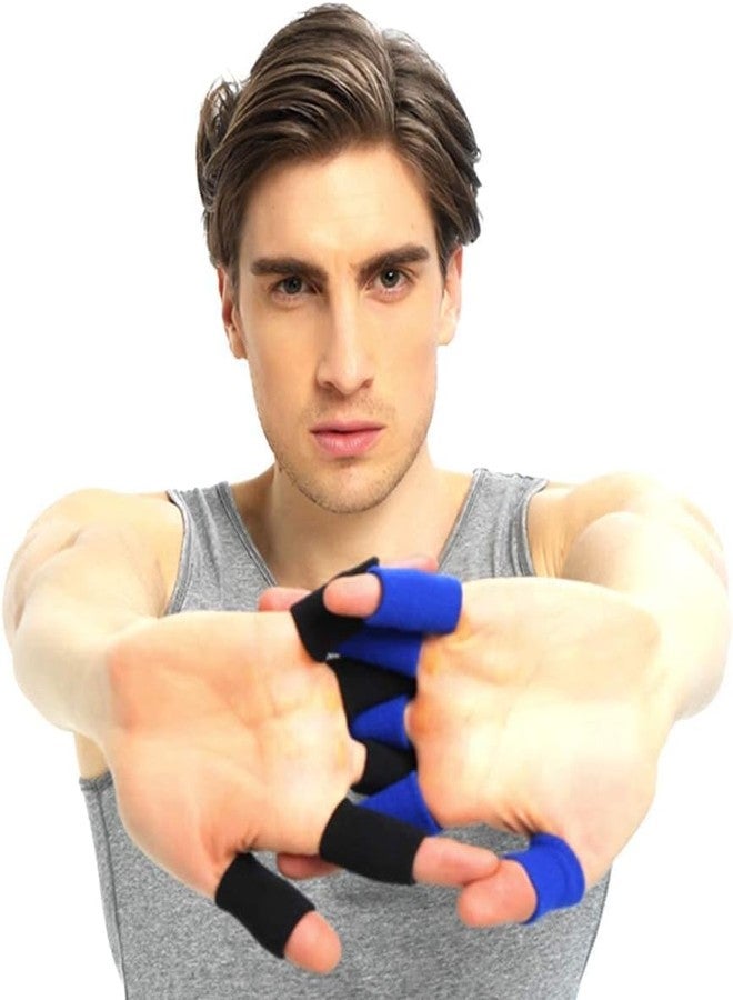 Cetaplast 10Pcs Finger Sleeves Protectors Thumb Brace Support Elastic Compression Protector For Relieving Pain, Arthritis,Trigger Finger, Sports, Free size (Black) - Image 4