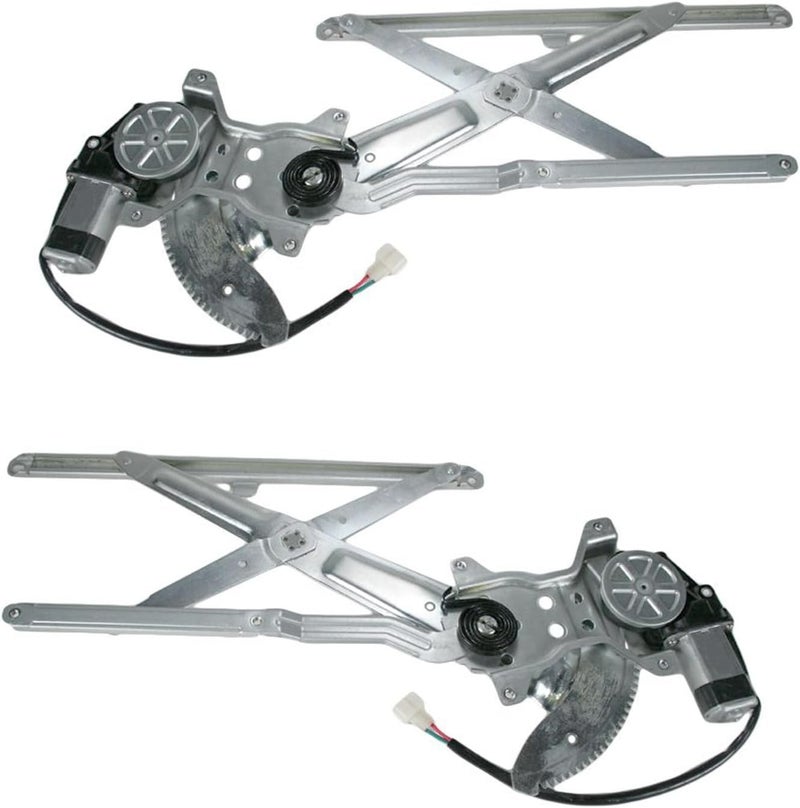 TRQ Front Power Power Window Regulator & Motor Assembly Set Compatible with 1995-2004 Toyota Tacoma TO1350132 TO1351132 - Image 1