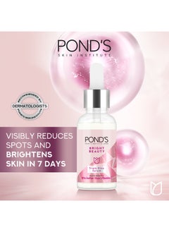 Pond's Bright Beauty Face Serum Brightens Smoothens And Hydrates Triple Glow Moisturizer With Niacinamide Vitamin B3 30g  - Image 3