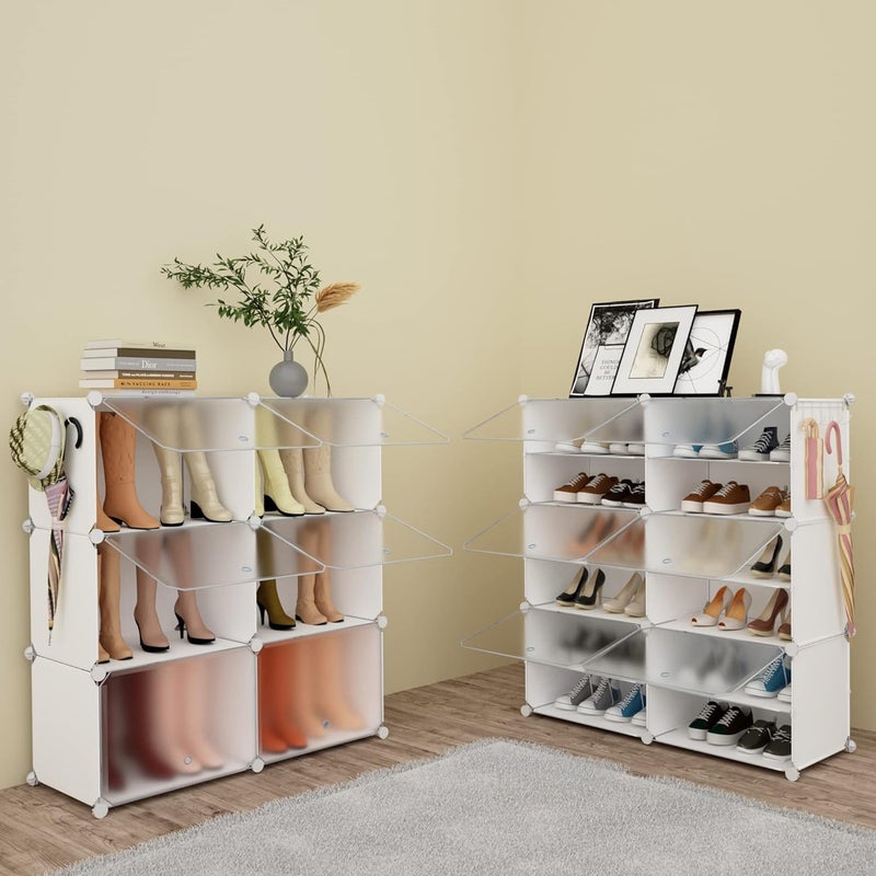 HOMICKER Shoe Storage,24 Pairs Rack Organizer for Closet Cabinet with Door Shelves Closet,Entryway,Hallway,Bedroom - Image 5