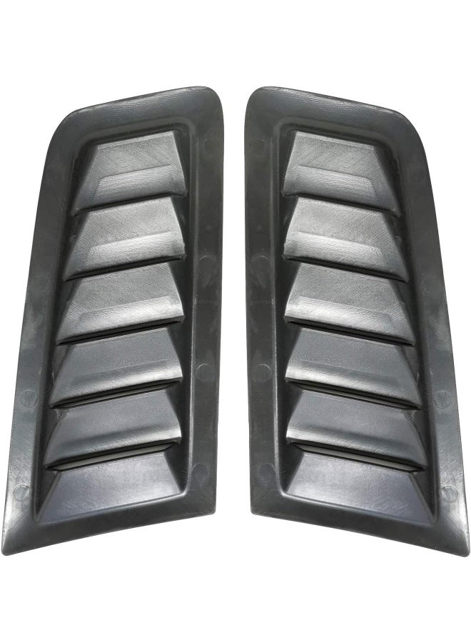 GSRECY For Focus RS ST MK2 style ABS plastic bonnet vents Hood Trim (Gloss Black) - Image 4
