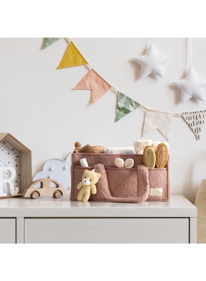 YOUWE7 Baby Diaper Caddy Organizer for Changing Table, Baby Storage Basket for Diapers and Wipes, Gift for Baby Shower, Portable Diaper Storage, Gift for Baby Shower, Newborn Essentials - Image 2