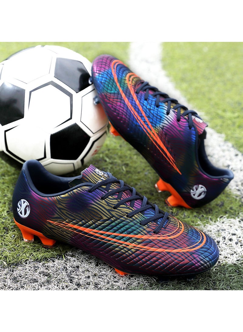 SKY WING - SKY WING Men's Soccer Shoes Cleats Professional High-Top Breathable Athletic Football Boots Sneakers for Outdoor Indoor - Image 1