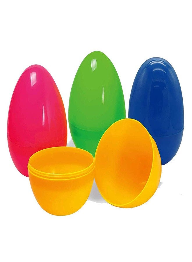 Nyicey 24 Fillable Plastic Easter Egg Hunt Party Supply Pack - 2.5" Assorted Color Plastic Eggs - Image 1