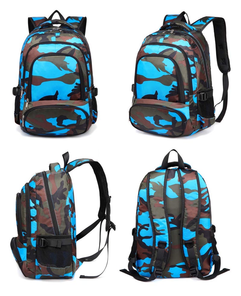 BLUEFAIRY tung tung tung sahur Children Backpack Schoolbag Teen Student School Book bag with Lunch Box Pen Case 3 in 1 for Kids - Image 3