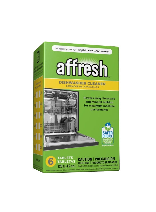 Affresh W10549851 Dishwasher Cleaner 6 Tablets Formulated to Clean Inside All Machine Models  Count - Image 1