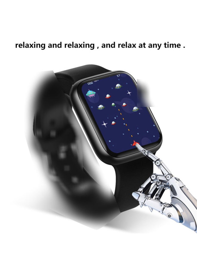 T500 + Plus Bluetooth Smart Bracelet Exercise Blood Pressure Information Reminder Heart Rate Health Monitoring Watch-Color:Blue
