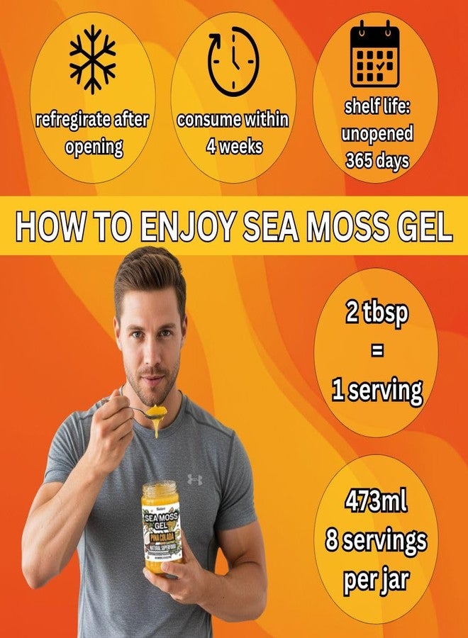 Biolore Sea Moss Gel Variety Pack - Total 24oz - Flavored Superfood with Natural Electrolytes - Mango-Pineapple, Pina Colada, Mango Chili - Wildcrafted Mango Jam Sea Moss - Minerals, Vegan, Made in USA - Image 4