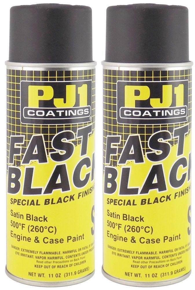 PJ1 16-SAT-2PK Satin Black Engine Spray Paint, 22 oz, 2 Pack - Image 2