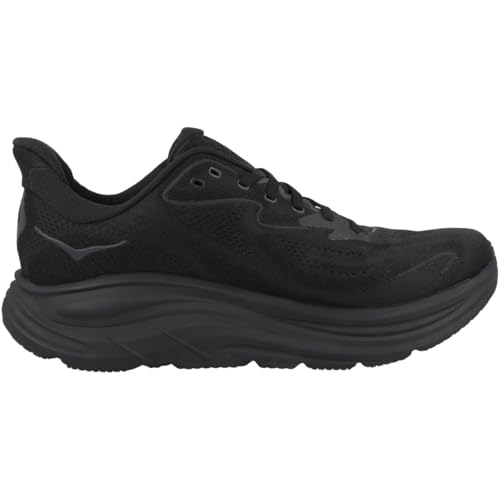 Hoka Men's Clifton 10 Sneaker, Black/Black, 11 Wide - Image 3