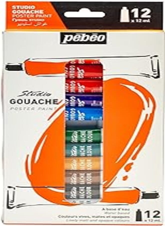 Pebeo Pebeo Silver Pebeo Extra Large Oil Paint Set, 12 x 12 ml, Silver 