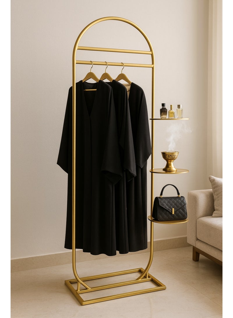 bilutih Gold clothes hanger, abaya hanger with stand for perfumes and incense - Image 2