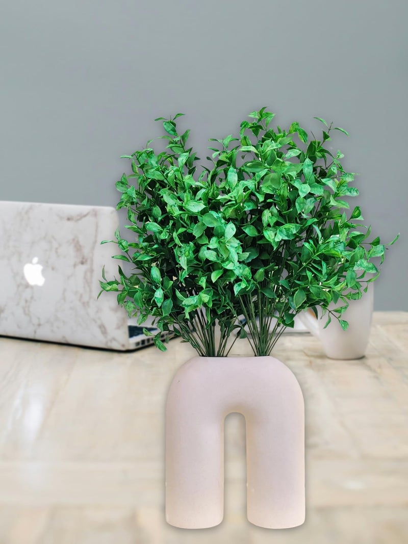 ARTSY Artificial Plants for Home Decor, Plant Leaves Bunch for Pot/vase, Home/Office Decor, Gift, Craft, Artificial Flowers, Without vase, Pack of 1 Piece, 60 cm Height, Green - Image 4