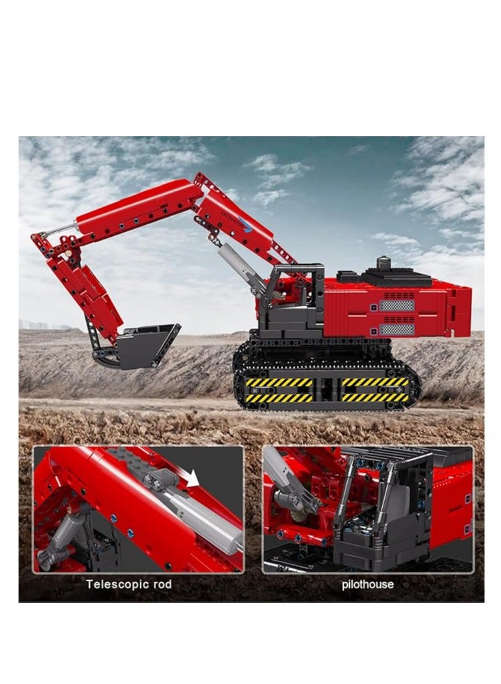 mould king 15062 Educational Heavy-Duty Excavator Building Blocks Kit, APP RC Control Excavator Construction Model to Build,  for Boys & Girls Age 8+/Adults  - Image 2