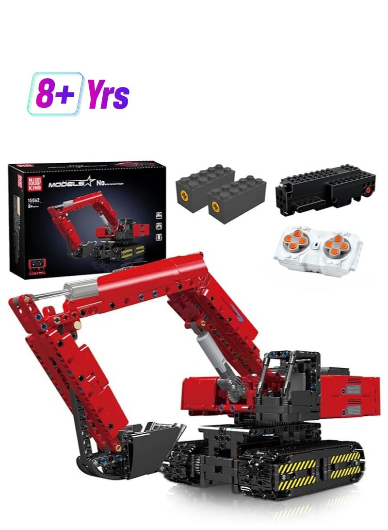 mould king 15062 Educational Heavy-Duty Excavator Building Blocks Kit, APP RC Control Excavator Construction Model to Build,  for Boys & Girls Age 8+/Adults  - Image 1