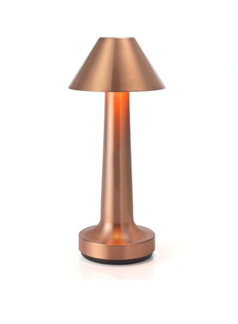 Yuwell Portable Led Table Lamp With 3 Light Color Modes With Touch Sensor 3-Levels Brightness Desk Lamp For Room Party And Restaurant Decor Desk Lamp Bronze - Image 1