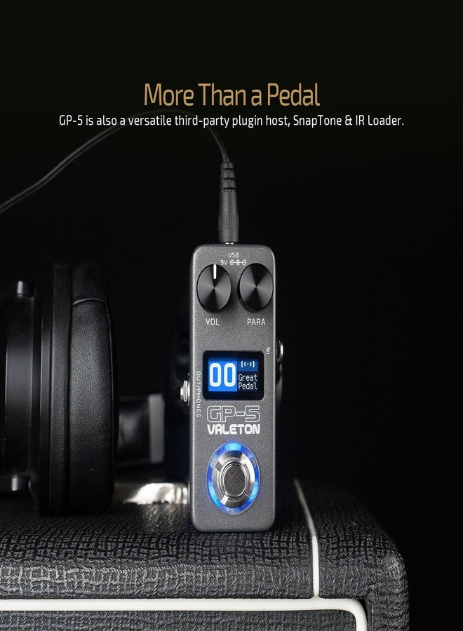 معالج المؤثرات المتعددة فائق الصغر Valeton GP-5 ودواسة تحميل NAM/IR (يتضمن كابل TS إضافي واحد) - Image 3