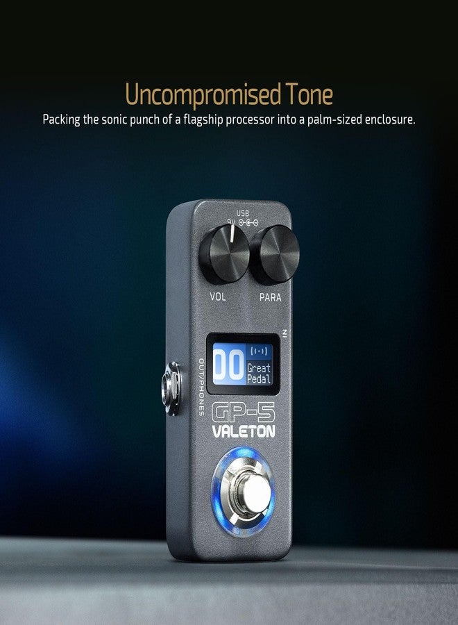 معالج المؤثرات المتعددة فائق الصغر Valeton GP-5 ودواسة تحميل NAM/IR (يتضمن كابل TS إضافي واحد) - Image 2