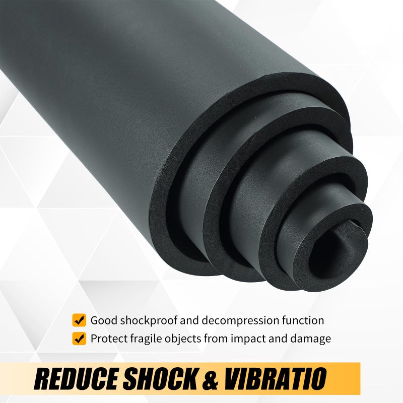 FLKQC Sponge Neoprene Without Adhesive Foam Rubber Sheet, 1/8" x 17" x 80" Neoprene Rubber Sheet, Neoprene Padding Sheet, Cut to Multiple Dimensions and Lengths for DIY Padding Gaskets - Image 3